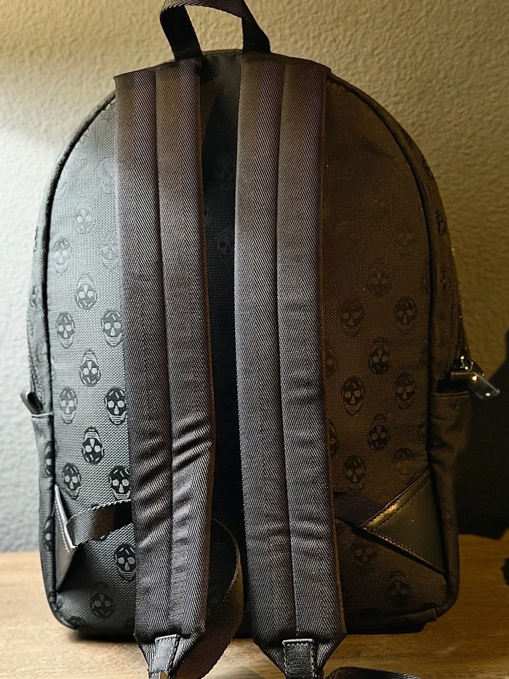 Alexander McQueen Black Metropolitan Biker Skull Backpack - NWOT